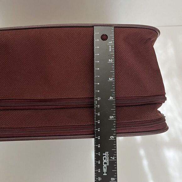 Vintage Samsonite Sentry II Shoulder Bag Carry on Luggage V Leather 15" Softside - Picture 7 of 16